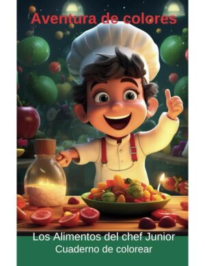 AVENTURA DE COLORES: Los Alimentos del Chef Junior - Cuaderno de colorear